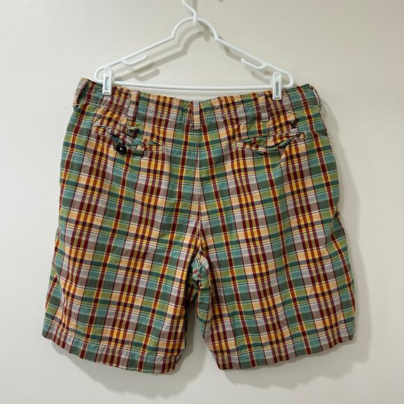 American Eagle Vtg Mens Sz 38 Red Plaid Bermuda Shorts Y2K Preppy Skater - Picture 5 of 6